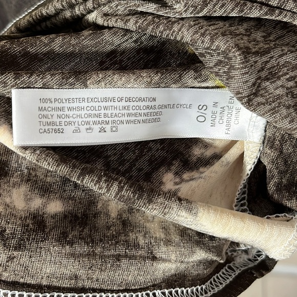 GRAND art to wear colorburst oversize tunic top sequins pull over sleeveless OS - Picture 8 of 10